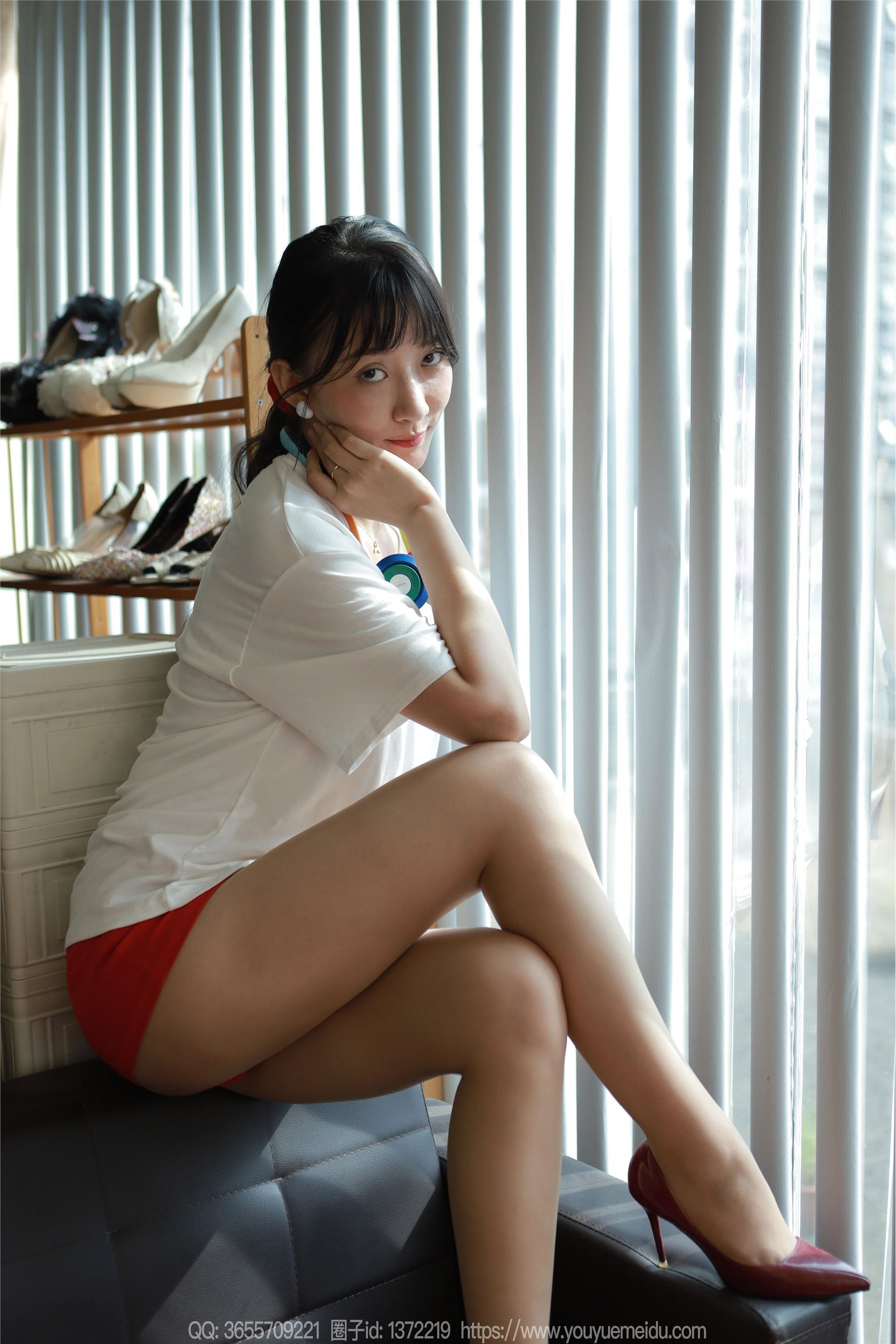 IESS异思趣向  2024.08.20 丝享家 1826 秋秋《白T红裙》